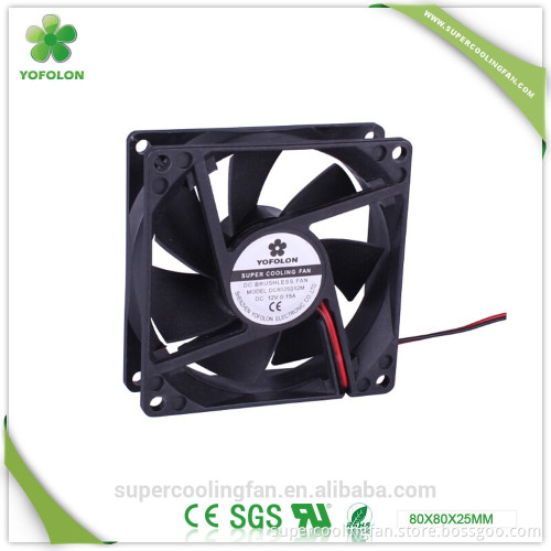 12V DC Electric Current Type axial flow fan 8025 dc cooling fan